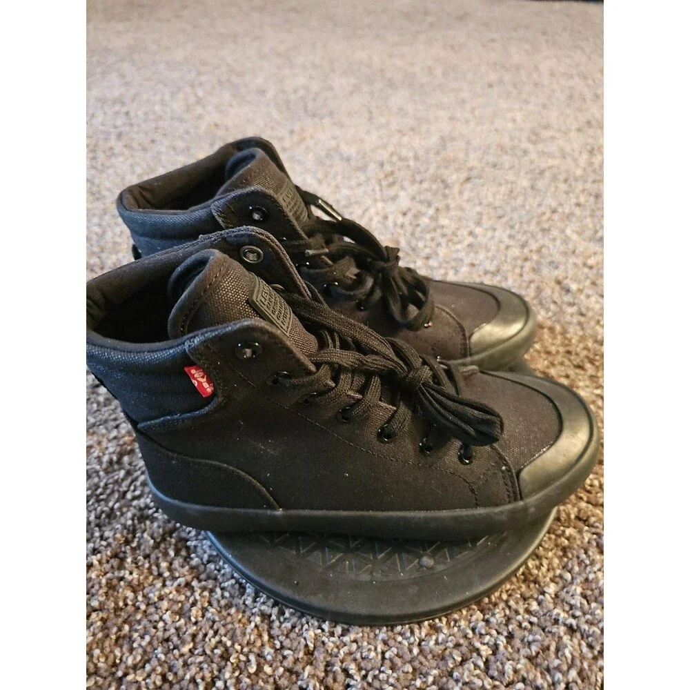 Levi’s Women’s Olivia II CT CVS High-Top Lace-Up Canvas Sneakers - Black Sz 6.5